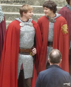Illustration for article titled Merlin Series 5 Set Photos